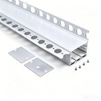 Profilé en aluminium pour éclairage encastré au plafond en plâtre, 50*35MM, pour bande LED