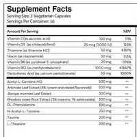 Capsules Nootropiques OEM ODM, Complément Alimentaire pour le Cerveau, Alpha GPC, L-Théanine, Amélioration de la Concentration et de la Mémoire, Nootropiques pour le Cerveau