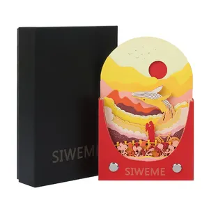 SIWEME Small To Do List Note Pads Decoration Paper Crafts Stationery Memo Pad Carving Paper Art Crafts