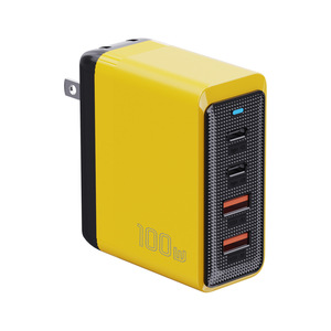 100W GaN PD Fast Charging <b>Multi</b> Port <b>Charger</b> 2C2A With Led Indicator For Laptop And Mobile Phone - Product Image 1