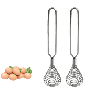 Batidor de mano esférico creativo, ecológico, de acero inoxidable de grado alimenticio, apto para lavavajillas, para batir huevos en el hogar. - Product Image 2