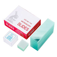 Lab Microscope Glass Cover Prepared Frosted Plain Cover Slide Biological Microscope Glass Slides