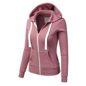 Women's Breathable Windproof Fleece Zip-Up Hoodies <b>Running</b> <b>Jacket</b> Tracksuit Top <b>Lightweight</b> Sweatshirt for Gym Workouts Jogging - Product Image 4