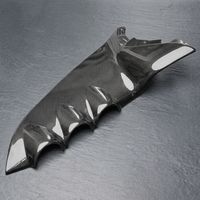 Capot de protection anti-poussière en fibre de carbone véritable pour prise de courant AC, accessoires intérieurs pour Ferrari F12