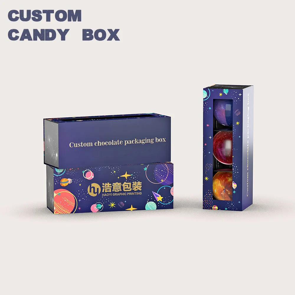 China Wholesale Custom packaging candy gift boxes kraft cardboard box for chocolate candy box for kids