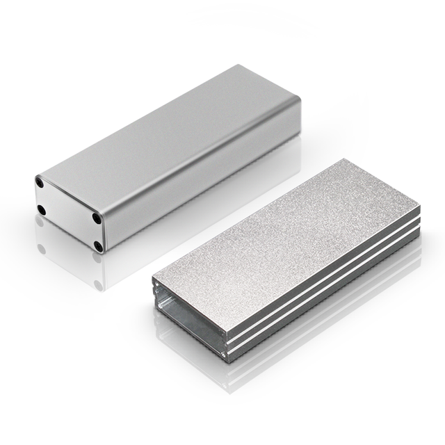 Custom Aluminum PCB Instrument Box Amplifier Chassis Aluminium Enclosure Case Heatsink Power Junction Aluminum Small Project Box