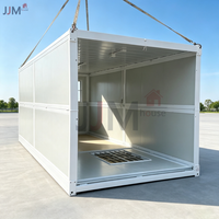 Maison conteneur pliable JJM de 20 pieds, maison en panneaux sandwich EPS de 100 mm pour une installation rapide et une utilisation mobile, maison préfabriquée pliable