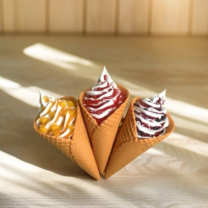 Cono de Waffle Decorativo de Vainilla para Helado Suave, Imitación de Comida, Falsa Mermelada, Publicidad, Fruta, Regalos Promocionales para Negocios - Product Image 2