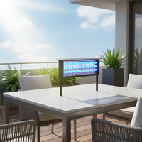Nouvelle lampe anti-moustiques solaire LED, résistante à la pluie, à choc électrique, pour l'intérieur, l'extérieur, le jardin, la terrasse, le parc