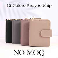 Hongbo Meilleure vente Mini porte-carte multifonctionnel portable en cuir de galet 12 couleurs avec bracelet en cuir