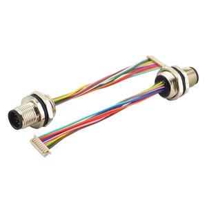 IP67 M12 12 Pin Nam Bảng Điều Khiển Gắn Kết Nối Với Hirose 12 Pin Kết Nối - Product Image 5