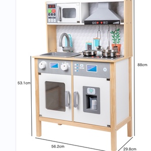 Ensemble de cuisine jouet en bois pour enfants, scène simulée, pour petites filles, avec petit réchaud et ustensiles de cuisine simulés - Product Image 4