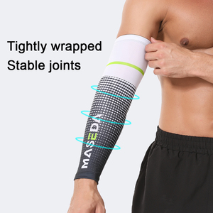 UPF 50 copri braccio di raffreddamento traspirante maniche protezione solare basket <span class=keywords><strong>pallavolo</strong></span> sport calcio protezione <span class=keywords><strong>gomitiere</strong></span> - Product Image 4