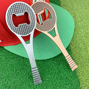 <b>Tennis</b> Racket Bottle Opener Zinc Alloy Antique Copper And Silver 151x50x3.2mm Universal Beer Opener For Outdoor Use - Product Image 4