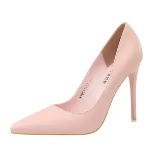 9511-17 Korean version of fashion women's shoes high heels ultra-high heels shallow mouth pointed sexy single shoes