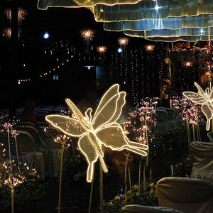 ไฟ LED ลวดลายดอกไม้สำหรับตกแต่งวันหยุดกลางแจ้งแบบสตรีทและ3D - Product Image 5