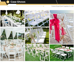 بيع بالجملة كراسي بيضاء للحدائق الخارجية Wimbledon تأجير Weeding راتنج للحدث المستخدم - Product Image 6