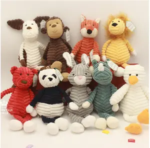 Custom Creative Colorful Cute Soft Monkey Panda Fox Stuffed Animal Plush Toys