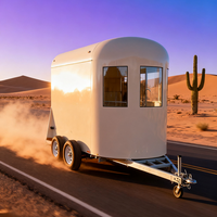 Chariot de nourriture mobile Remorque alimentaire avec cuisine complète BBQ Rolling Bar Horse Trailer
