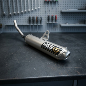 Silenziatore HGS Grigio con Tappo Terminale in Acciaio per Yamaha YZ 250 02-25 Accessori Moto Italia - Product Image 2