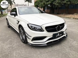 Alerón Delantero de Fibra de Carbono de Lujo para <span class=keywords><strong>Mercedes</strong></span> Benz Clase <span class=keywords><strong>C</strong></span> W205 C205 C63 <span class=keywords><strong>AMG</strong></span> 2015-2020 - Product Image 4