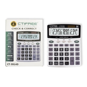 LCD cơ bản máy tính CT-9914D chức năng tiêu chuẩn calculatrice calculadora tùy chỉnh Tài Chính bàn Fancy văn phòng máy tính năng lượng mặt trời - Product Image 1