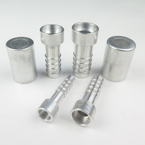 Phụ kiện ống dẫn dầu thủy lực điều hòa ô tô bằng nhôm, đầu nối thẳng, ren trong/ngoài, R12 R134A, bề mặt mạ, công nghệ đúc - Product Image 2