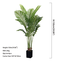 Arbre artificiel de tournesol de luxe haut de gamme simulé pour décoration intérieure de salon, aménagement paysager au sol, plante en pot artificielle