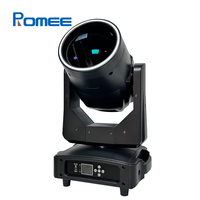 Projecteur LED mobile 300W avec lentille de sortie large de 160 mm, anneau RGB et double prisme pour DJ, club, concert, événement, scène