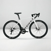 Vélo de route en alliage de magnésium ultra léger 700C, vélo de course à guidon plat pour hommes, vélo de montagne pour adultes
