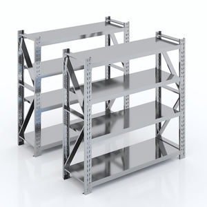 Étagère en acier inoxydable pour entrepôt Étagères de rangement multicouches à usage moyen standard - Product Image 3