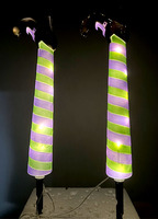 Luces LED de Halloween para Jardín Exterior, Decoraciones de Piernas de Bruja con Enchufe para Tierra, Artículos para Fiestas Navideñas