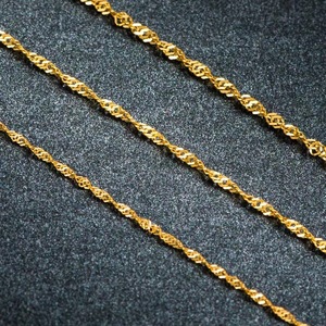 Gedrehte Halskette aus 18K Gold, Echtschmuck aus Gold, Massivgoldkette, 18K Goldschmuck, Modeschmuck, Halsketten - Product Image 2