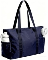 Sac fourre-tout tendance résistant à l'eau toutes saisons pour femme, capacité 26L, sac de voyage et de travail, doublure en polyester, fermeture éclair
