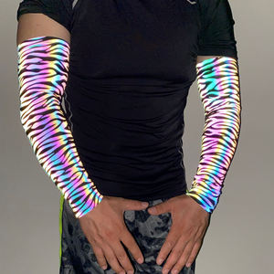 Manchons de <span class=keywords><strong>protection</strong></span> anti-UV pour bras et mains, respirants, haute visibilité, imprimé peau de serpent, pour cyclisme et sports d'été pour hommes - Product Image 2