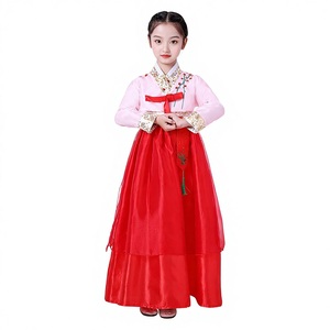 Hanbok Coreano para Niñas, Traje Tradicional de las Minorías Étnicas, Vestido Bordado para Bodas, Fiesta Oriental - Product Image 5