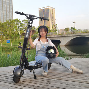 Trottinette électrique tout-terrain de 11 pouces, batterie 72V 30Ah 40Ah, double moteur, longue portée, pliable, portable, pour les aventures en plein air - Product Image 1