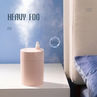 Humidificateurs rechargeables pour la maison et la voiture, mini humidificateur ultrasonique USB LED pour chambre de bébé, brumisateur d'air de table, humidificateur à vapeur froide H2O