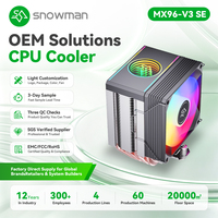 Ventilador silencioso de 92 mm para ITX, 5V ARGB PWM de 4 pines, 180W TDP, para importadores B2B con personalización basada en diseño, programación ODM lista para grandes volúmenes
