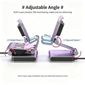 <span class=keywords><strong>Base</strong></span> de Carga para Múltiples Dispositivos, Hub <span class=keywords><strong>USB</strong></span> 2.0 de 4 Puertos, Aleación de Aluminio Plegable, Ventilador de Refrigeración RGB Dual, Soporte para Steam Deck - Product Image 1