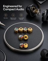 Haut-parleur miniature personnalisé en titane PU pour écouteurs, 4,9 mm de diamètre, accessoires pour écouteurs intra-auriculaires (IEM) avec micro-dynamique, pièces détachées pour casque