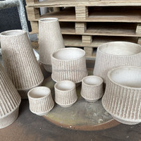 Pots géants pour hôtel et centre commercial, grand pot en fibre de verre avec fleurs, jardinière en fibre de calcaire