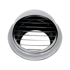 Grille <span class=keywords><strong>d</strong></span>'évacuation murale ronde en acier inoxydable de 8 pouces <span class=keywords><strong>pour</strong></span> hotte de sécheuse, <span class=keywords><strong>extracteur</strong></span> externe et systèmes de ventilation - Product Image 3