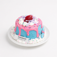 Vente Flash : Jouet anti-stress en forme de gâteau réaliste, en silicone de qualité alimentaire, jouet sensoriel souple, cadeau