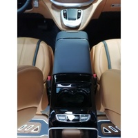 Nevera de Consola de 13L para Mercedes Clase V Vito, Caja de Reposabrazos de 1326mm, Pantalla Táctil, USB Tipo-C, Luz Ambiental, Portavasos