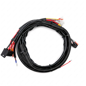 Faisceau de câblage automobile personnalisé 12V 1 mètre, âme en cuivre, isolation PVC, adaptateur connecteur pour feux de voiture, klaxon, antibrouillard - Product Image 2