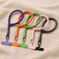 Anfeng Nouveau Design Accessoires de Sangle de Téléphone Portable avec Patch Anti-perte, Cordon de Poignet 30cm, Lanière pour Téléphone Mobile