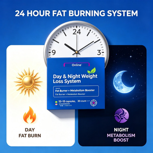 Cápsulas para Adelgazar Día y Noche, Quemador <span class=keywords><strong>de</strong></span> Grasa, Acelerador del Metabolismo, Supresor del Apetito, Bloqueador <span class=keywords><strong>de</strong></span> Carbohidratos, L-Carnitina, Aceite <span class=keywords><strong>de</strong></span> <span class=keywords><strong>Vinagre</strong></span> <span class=keywords><strong>de</strong></span> <span class=keywords><strong>Sidra</strong></span> <span class=keywords><strong>de</strong></span> Manzana, Aceite MCT, 30 Unidades - Product Image 2