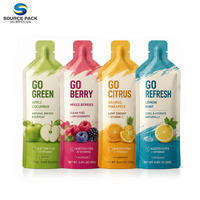 Sachet souple en PE imprimé numériquement en forme de bouteille pour gel énergétique sportif, qualité alimentaire, pour boisson liquide