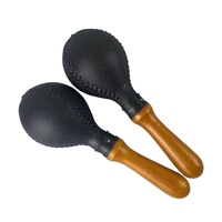 Modern Durable Wood Handle Plastic Maracas KTV Atmosphere Props Band Performance Percussion Instruments Early Education Teaching